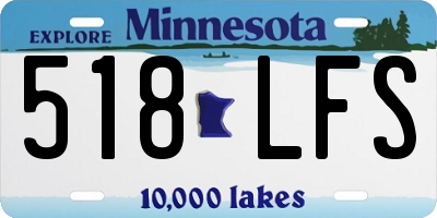 MN license plate 518LFS