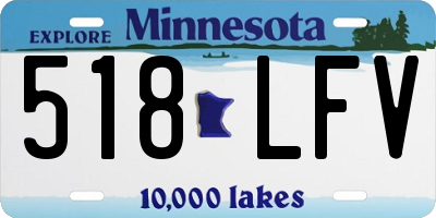 MN license plate 518LFV