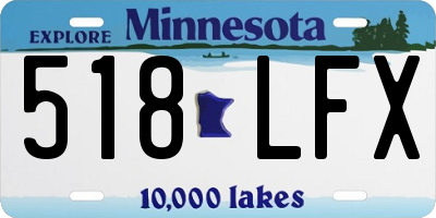 MN license plate 518LFX