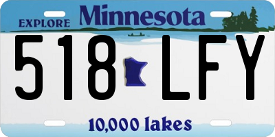 MN license plate 518LFY