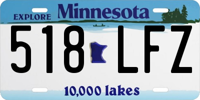 MN license plate 518LFZ