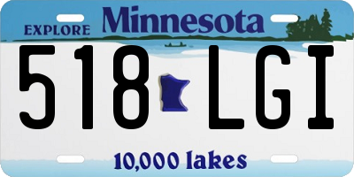 MN license plate 518LGI