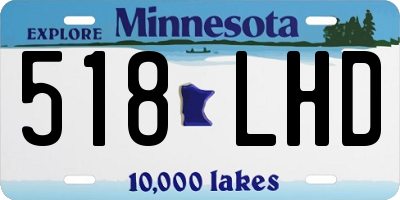 MN license plate 518LHD
