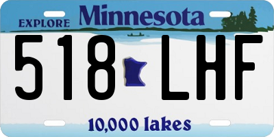 MN license plate 518LHF