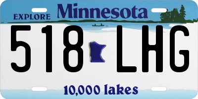 MN license plate 518LHG