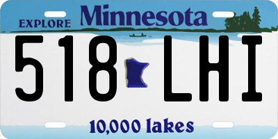 MN license plate 518LHI
