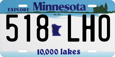 MN license plate 518LHO