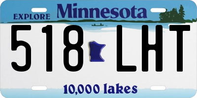 MN license plate 518LHT