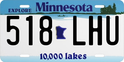 MN license plate 518LHU