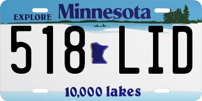 MN license plate 518LID