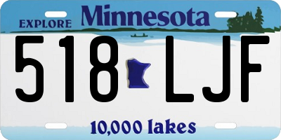 MN license plate 518LJF