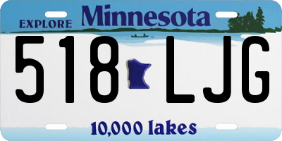 MN license plate 518LJG