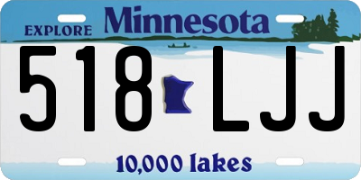 MN license plate 518LJJ