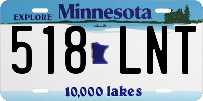 MN license plate 518LNT