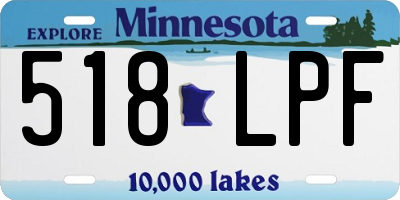 MN license plate 518LPF