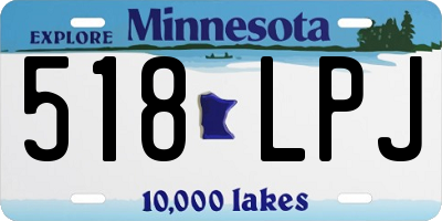 MN license plate 518LPJ