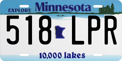 MN license plate 518LPR