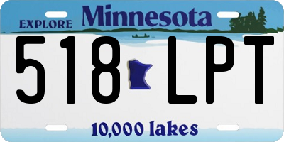 MN license plate 518LPT