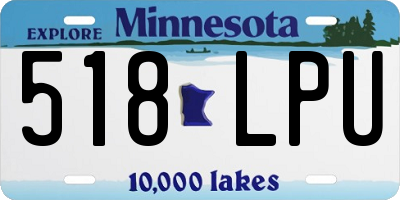MN license plate 518LPU