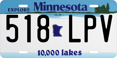 MN license plate 518LPV