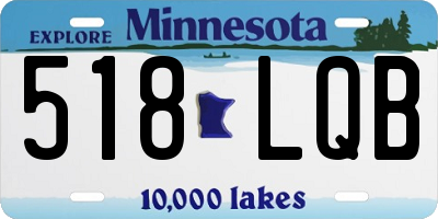 MN license plate 518LQB