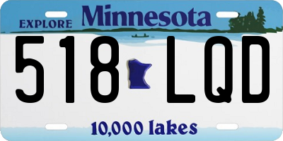 MN license plate 518LQD