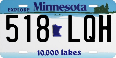 MN license plate 518LQH