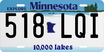 MN license plate 518LQI