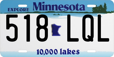 MN license plate 518LQL