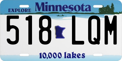 MN license plate 518LQM