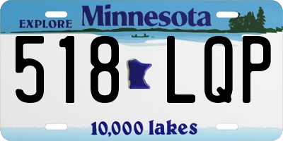 MN license plate 518LQP