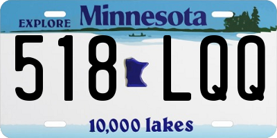 MN license plate 518LQQ