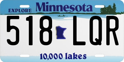 MN license plate 518LQR