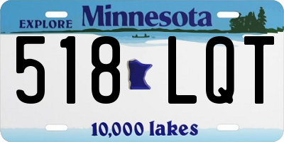 MN license plate 518LQT