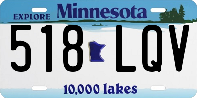 MN license plate 518LQV