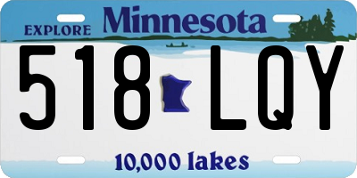 MN license plate 518LQY