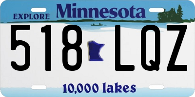 MN license plate 518LQZ