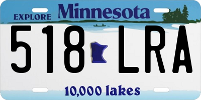MN license plate 518LRA