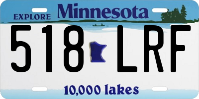 MN license plate 518LRF