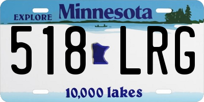 MN license plate 518LRG