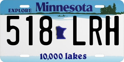 MN license plate 518LRH