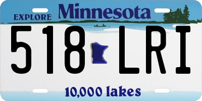 MN license plate 518LRI