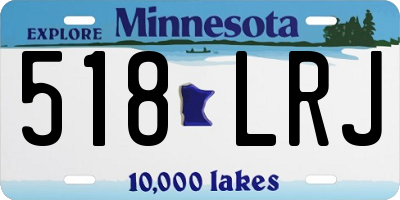 MN license plate 518LRJ