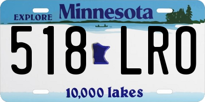 MN license plate 518LRO