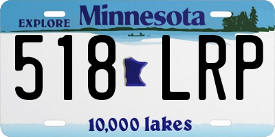 MN license plate 518LRP