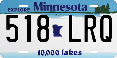 MN license plate 518LRQ