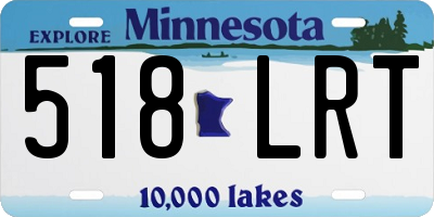 MN license plate 518LRT