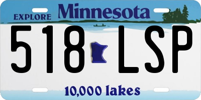 MN license plate 518LSP
