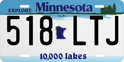 MN license plate 518LTJ