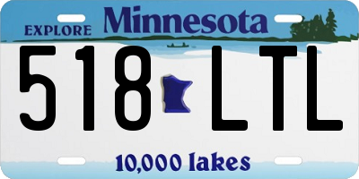 MN license plate 518LTL